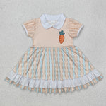 GSD1566 toddler clothes carrot baby girl easter summer dress