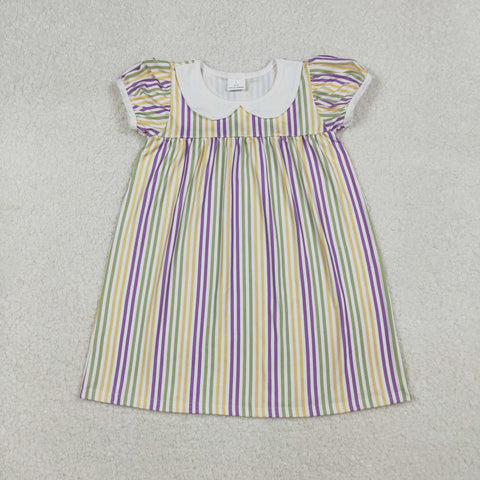 GSD1571   toddler clothes mardi gras baby girl summer dress