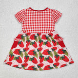 RTS kids matching clothing red strawberry summer matching clothing