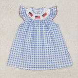 RTS kids matching clothing glag smock clothing 4th of July clothing