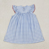 RTS kids matching clothing glag smock clothing 4th of July clothing
