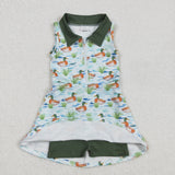 GSD1835  baby girl clothes mallard toddler girl summer skirt outfit