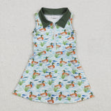 GSD1835  baby girl clothes mallard toddler girl summer skirt outfit