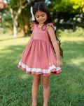 GSD1862 pre-order toddler clothes pink baby girl summer dress-2025.1.27