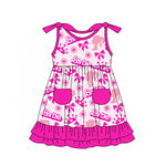 GSD1867 pre-order toddler clothes cartoon baby girl summer dress-2025.1.28