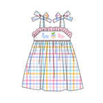 GSD1871 pre-order toddler clothes rabbit baby girl easter summer dress-2025.1.9