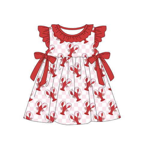 GSD1872 pre-order toddler clothes crayfish baby girl summer dress-2025.1.9