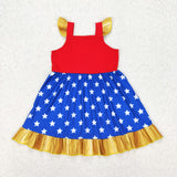 GSD1877  toddler clothes cartoon baby girl summer dress