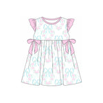 GSD1884 pre-order toddler clothes bows baby girl summer dress-2025.1.30