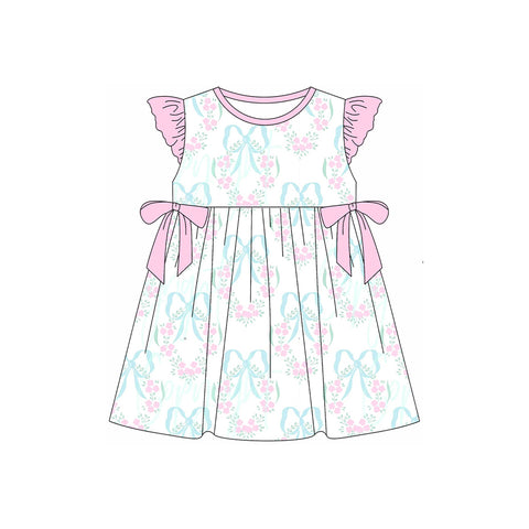 GSD1884 pre-order toddler clothes bows baby girl summer dress-2025.1.30