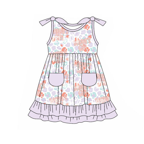 GSD1899 pre-order toddler clothes daddy’s girl summer dress-2025.1.31