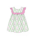 GSD1902 pre-order toddler clothes floral girl summer dress-2025.2.3