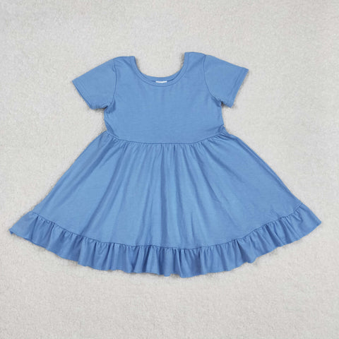 GSD1915  toddler clothes blue girl summer dress