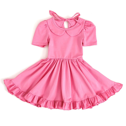 GSD1917 pre-order toddler clothes pink girl summer dress-2025.2.5