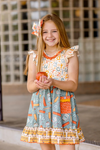 GSD1921 pre-order toddler clothes stationery girl back to school day summer dress-2025.2.5