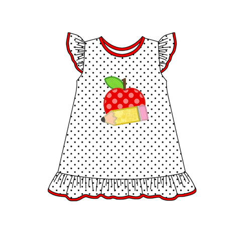 GSD1938 pre-order toddler clothes apple girl 4th of July Patriotic summer dress-2025.2.8