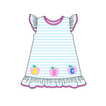 GSD1939 pre-order toddler clothes apple girl 4th of July Patriotic summer dress-2025.2.8