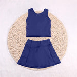 GSD1987 pre-order toddler girl clothes blue girl summer set yoga clothes-2025.2.27