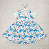GSD2011   toddler clothes whale girl summer dress