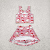 GSD2044  toddler girl clothes baseball girl summer set yoga clothes