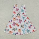 RTS toddler clothes matching clothing bows kids summer yoga clothing