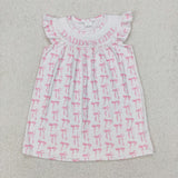 RTS girl summer clothes pink bow fathers day daddys girl girl summer matching clothing
