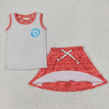 RTS girl summer clothes cartoon princess girl summer clothing set