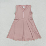 GSD2086   toddler girl clothes pink girl summer dress yoga clothes