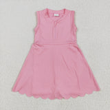 GSD2087  toddler girl clothes pink girl summer dress yoga clothes