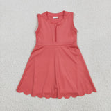 GSD2091   toddler girl clothes red girl summer dress yoga clothes