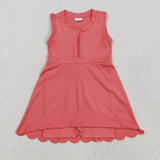 GSD2091   toddler girl clothes red girl summer dress yoga clothes