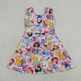 GSD2136  toddler clothes princess girl summer dress yoga clothes