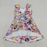 GSD2136  toddler clothes princess girl summer dress yoga clothes
