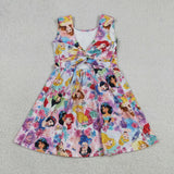 GSD2136  toddler clothes princess girl summer dress yoga clothes