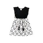 GSD2174 pre-order toddler clothes football girl summer dress-2025.3.23