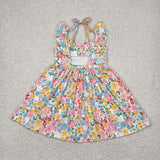 GSD2207  toddler clothes floral girl summer dress