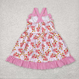 GSD2213   toddler clothes strawberry girl summer dress