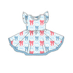 GSD2255 pre-order toddler girl clothes bows girl summer dress-2025.3.31