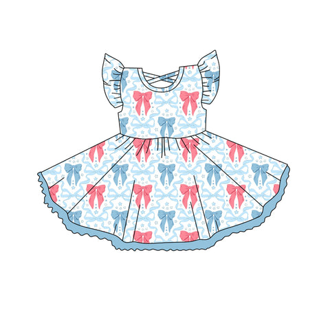 GSD2255 pre-order toddler girl clothes bows girl summer dress-2025.3.31