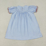 RTS kids matching clothing smocked embroidered animal print clothing girl summer clothing-2025.6.24