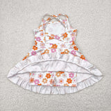 GSD2282   toddler girl clothes flower girl summer dress yoga clothes