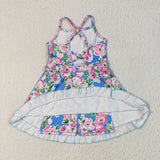 GSD2284  toddler girl clothes flower girl summer dress yoga clothes