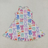 GSD2291  toddler girl clothes bows girl summer dress yoga clothes