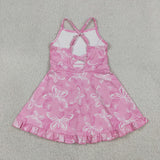 GSD2292  toddler girl clothes butterfly girl summer dress yoga clothes