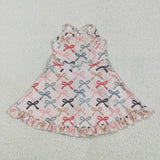 GSD2296   toddler girl clothes bows girl summer dress yoga clothes