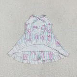 GSD2297  toddler girl clothes bows girl summer dress yoga clothes