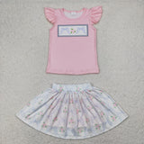 GSD2298   toddler girl clothes bows girl summer set yoga clothes