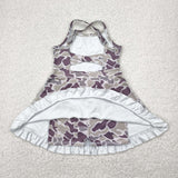 GSD2312 toddler girl clothes camo girl summer dress yoga clothes