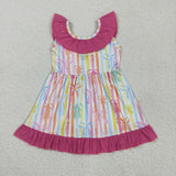 GSD2322   toddler girl clothes bows girl summer dress