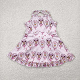 GSD2343 toddler girl clothes cartoon mouse girl summer dress yoga clothes